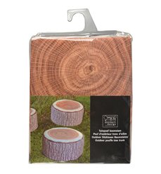 outdoor pouffe tree trunk