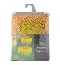 Outdoor pouffe sunflower