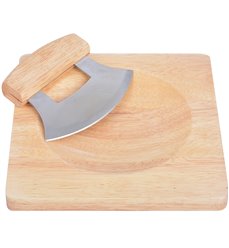 Herb cutting set with board