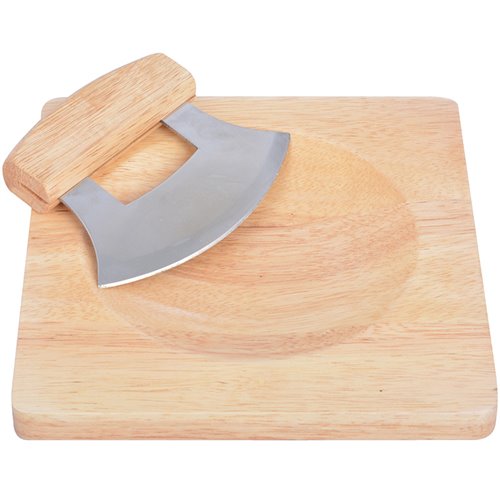 Herb cutting set with board