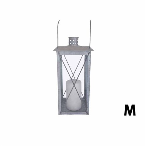 Gammel lanterne i sink M 35cm OZ07