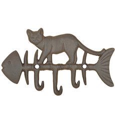 Cat on fish hook