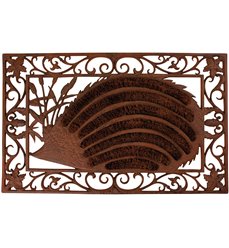 Doormat cast iron hedgehog