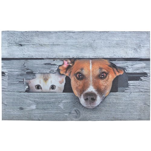 Doormat Peek-a-boo! Dog & cat
