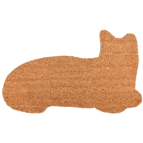 Doormat coir cat