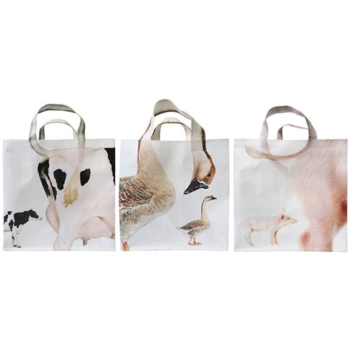 Shopping bag pig/goose/cow ass.