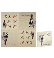 Paper napkins bird collection