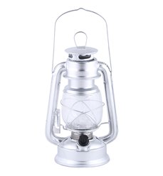 LED light lantern silver