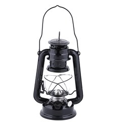 Hurricane lamp oil lantern black