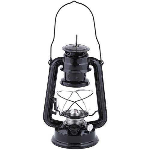 Hurricane lamp oil lantern black